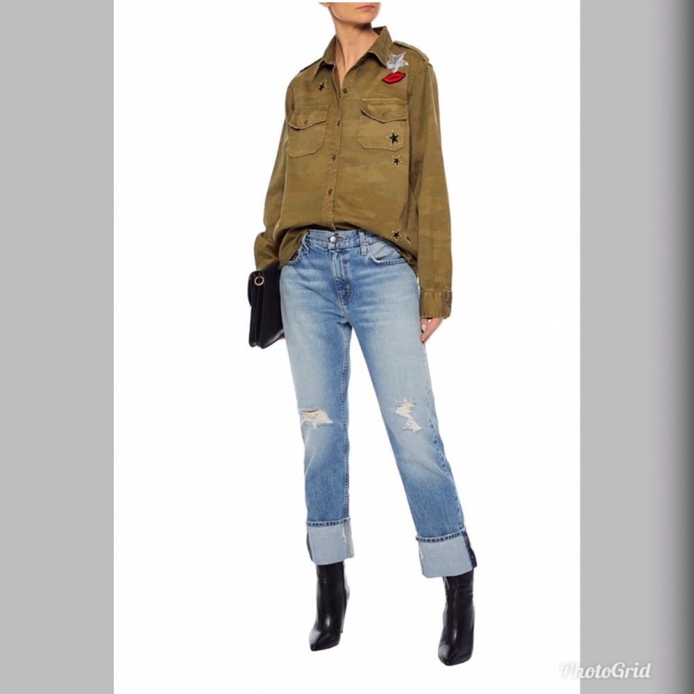 CURRENT/ELLIOTT  Camouflage The Perfect Shirt